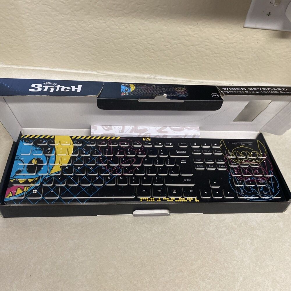 Disney Stitch Wireless Keyboard New In Box